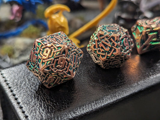 Longbeards Like in Copper & Verdant, Solid Metal RPG Set