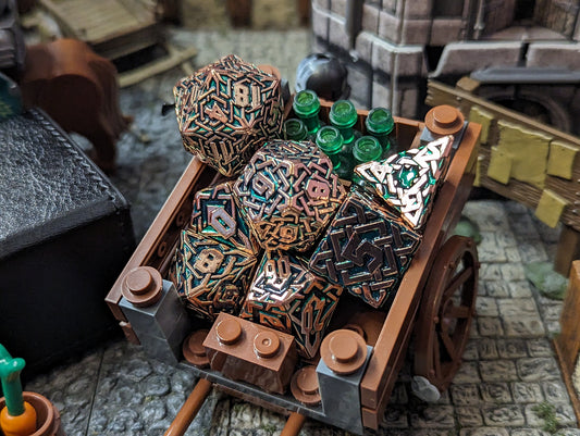 Longbeards Like in Copper & Verdant, Solid Metal RPG Set