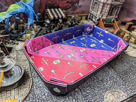 The Fantastic Folding Dice Tray, The Bi Tray