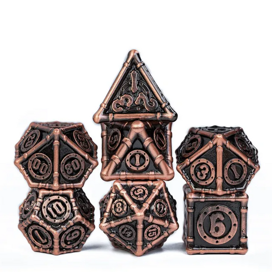 Steam Funk in Embered Copper, Solid Metal RPG Set